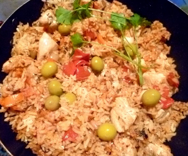 Курица с рисом по каталонски