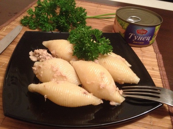 Тунец с ракушками