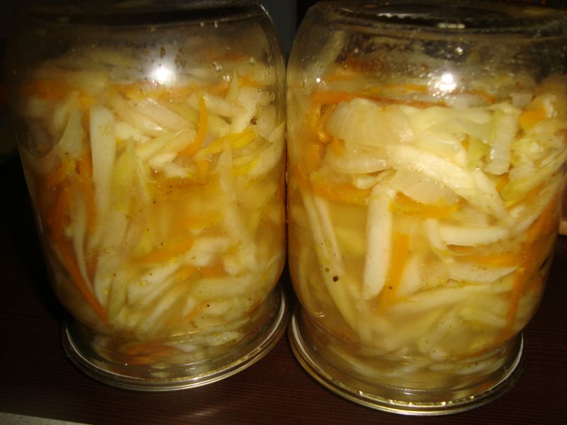 Кабачковая закуска по-корейски