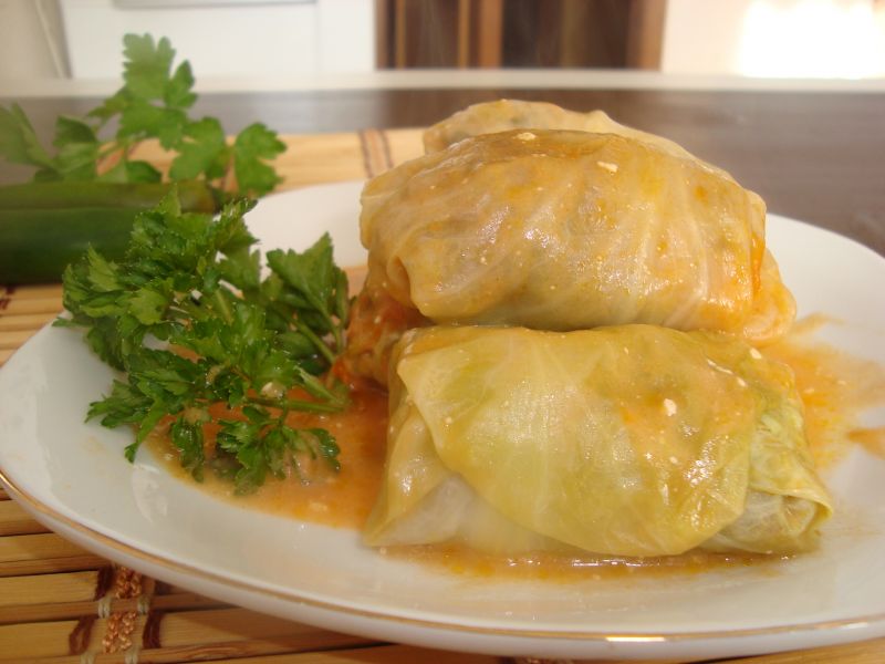 Голубцы мясные с перловкой