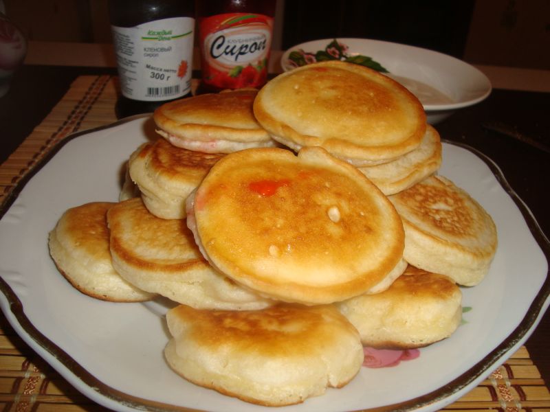 Пышные оладьи на молоке
