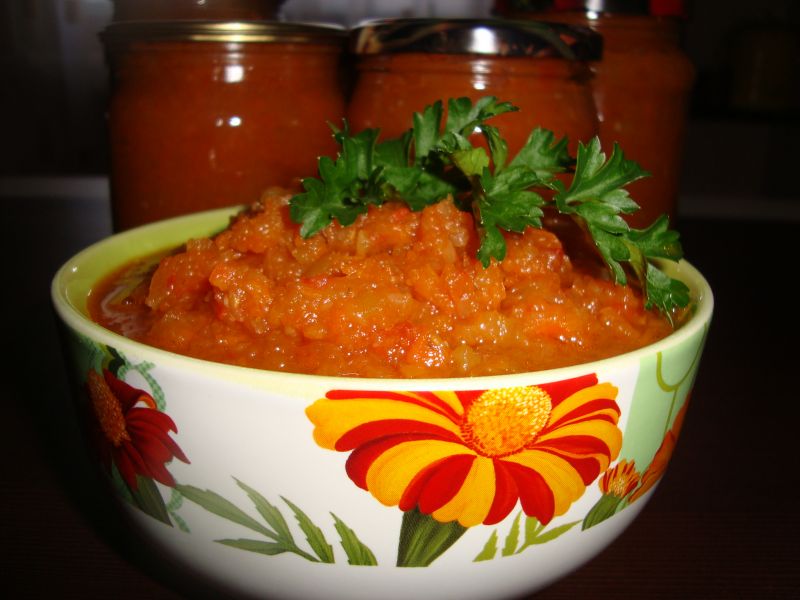 Овощная икра из кабачков