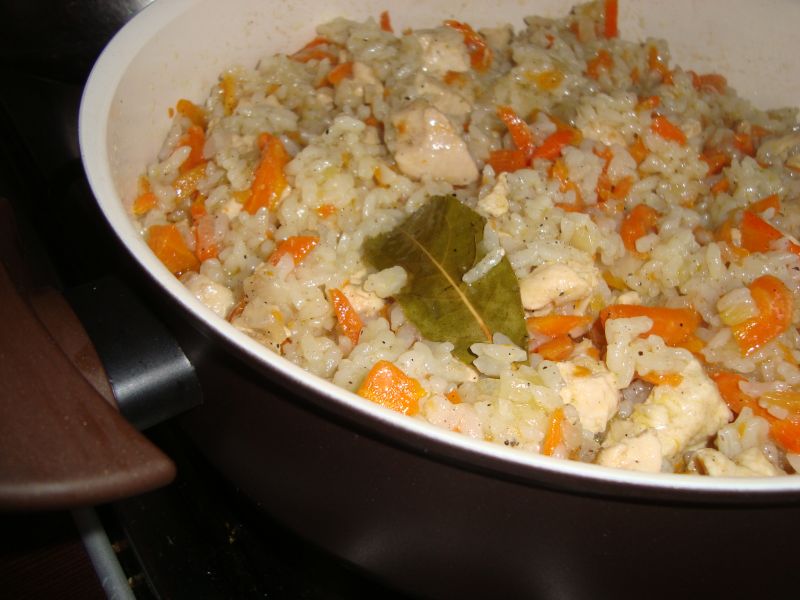 Плов с куриной грудкой
