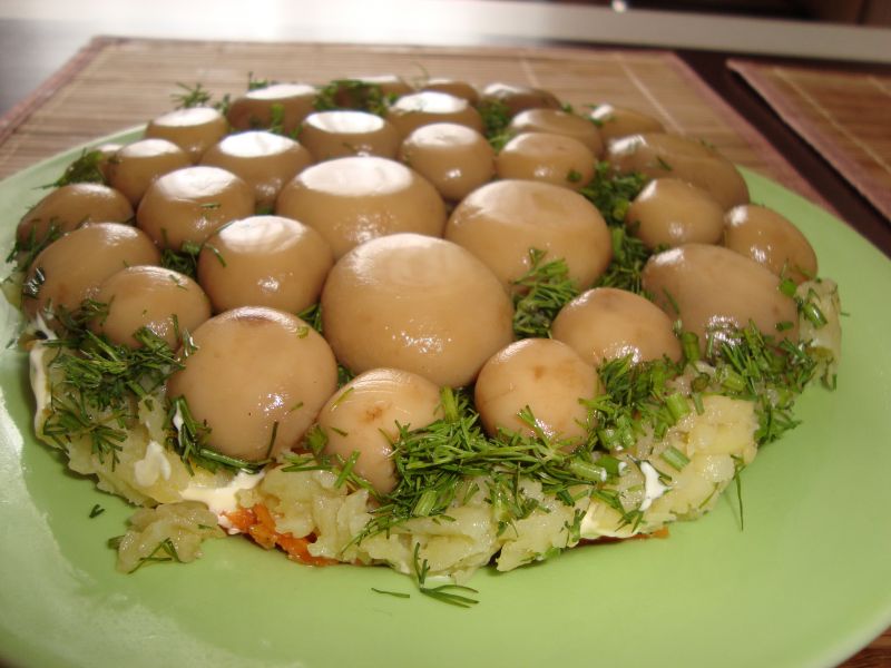 Салат Полянка постная