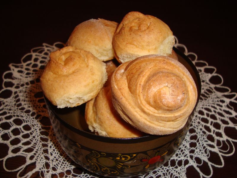 Творожные розочки
