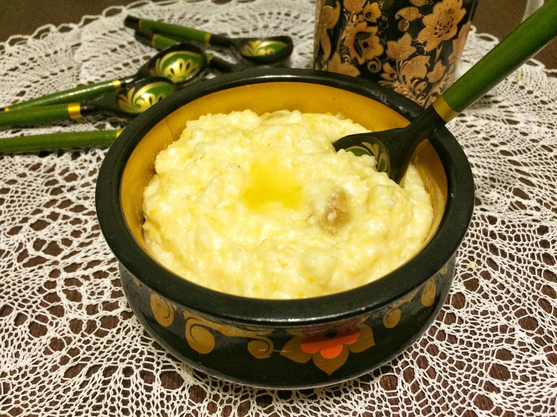 Каша кукурузная с пшеном