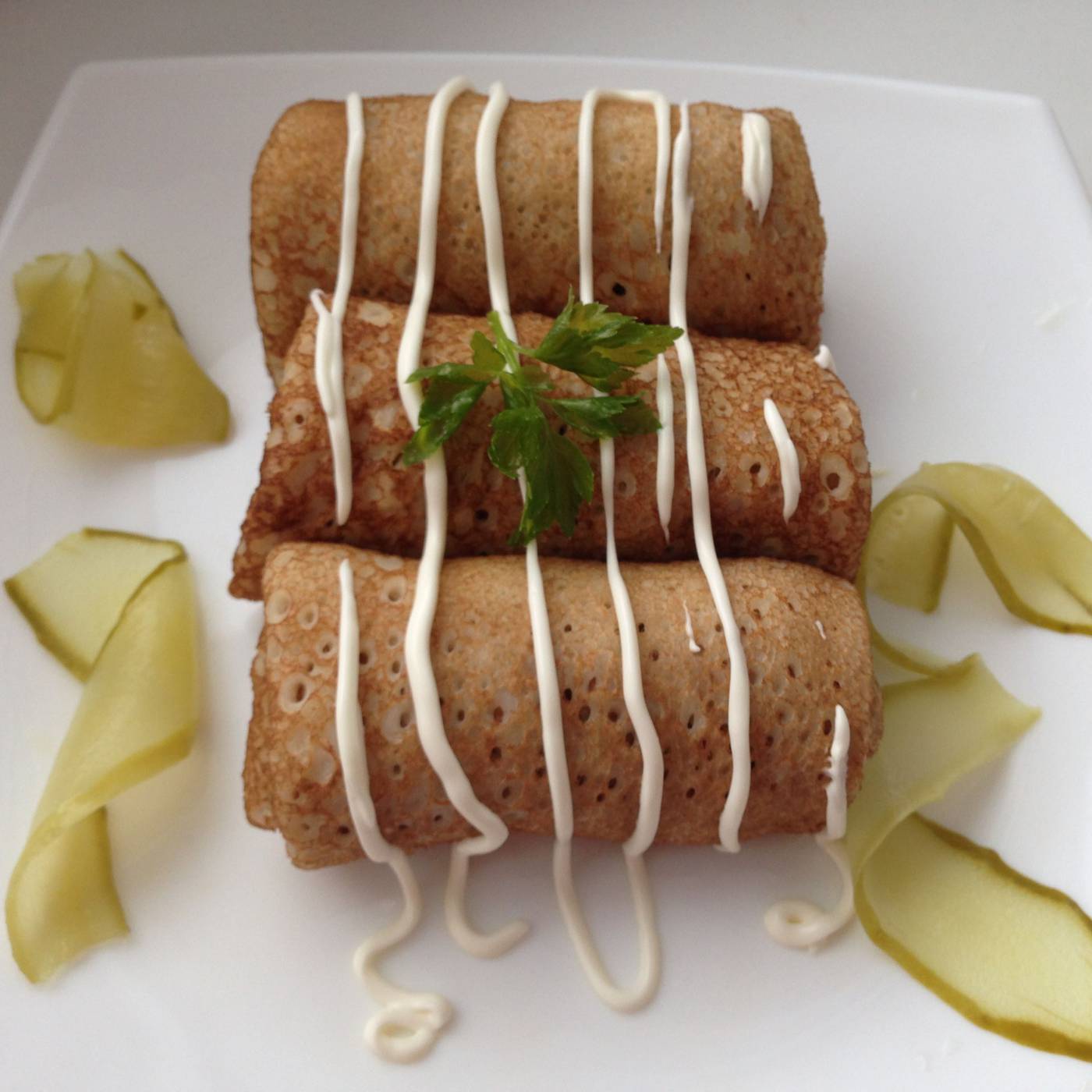 Блинчики с курицей