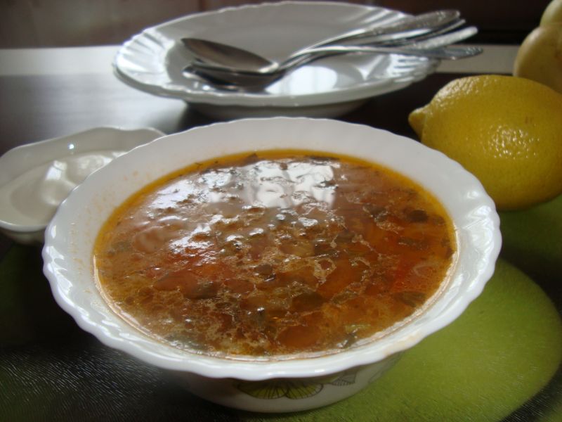Щи с перловкой
