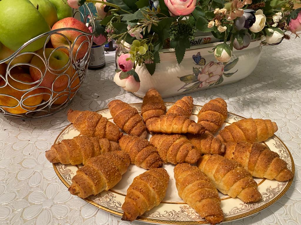 Рогалики из творожного теста