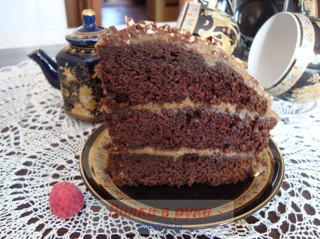 Шоколадный торт c кофейным кремом