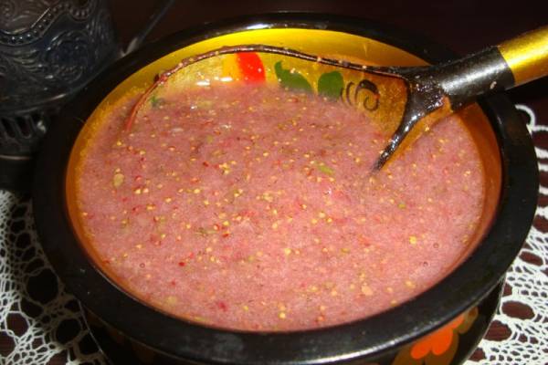Земляника лесная протертая с сахаром