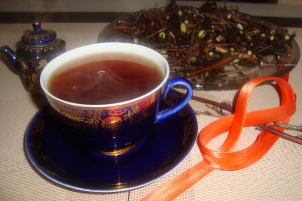 Лимфоочищающий чай из веток