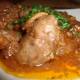 Куриная печень с шампиньонами по-французски