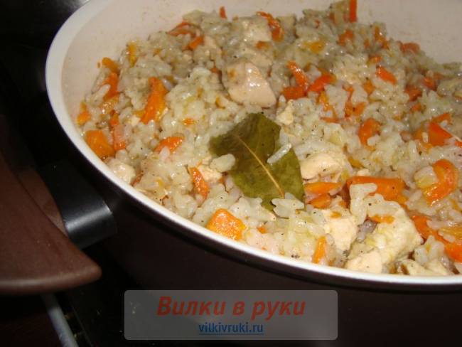 Плов с куриной грудкой