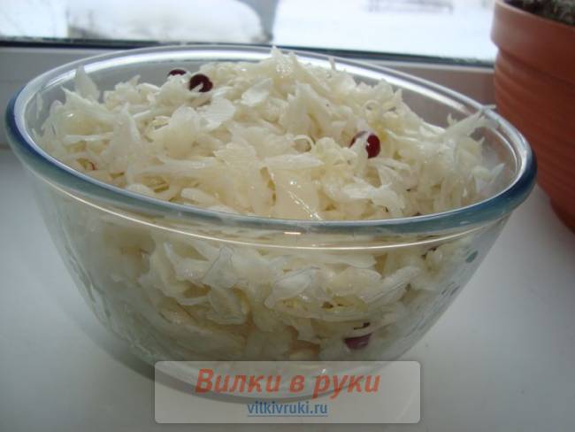 Салат капуста с клюквой